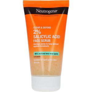 Neutrogena - Clear & Defend - Gezichtsscrub - 150ml - Salicylzuur