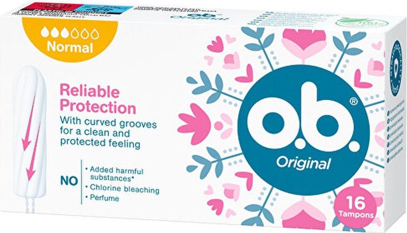O.B. - Original Tampons - Normal - 16 Stuks - Zonder Applicator