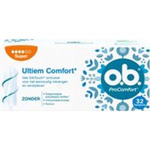 O.B. Original Tampons - Super Plus - 16 Stuks - Groeven-Technologie