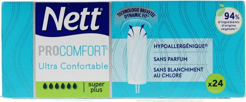 Nett - Procomfort - Tampons - Super Plus - Doos met 24 stuks