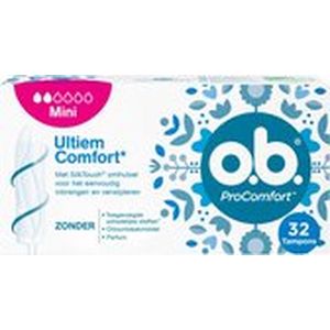 O.B. ProComfort Tampons Mini - Tampons - 32 Stuks - Comfortabele Bescherming