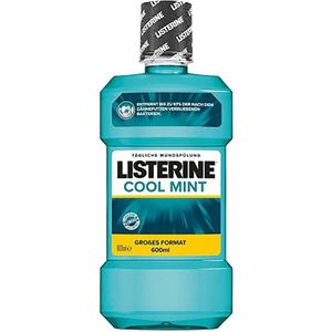 Listerine - Cool Mint - Mondwater - 600ML - Grote verpakking - Frisse adem