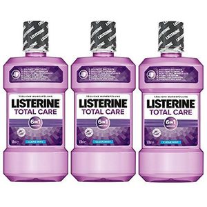 Listerine Total Care mondspoeling, 6in1 mondwater, antibacterieel en met fluoride tegen Karies (3 x 500 ml)
