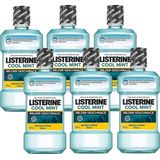Listerine - Cool Mint - Mondwater - Milde Smaak - 6 Stuks - 500 ml