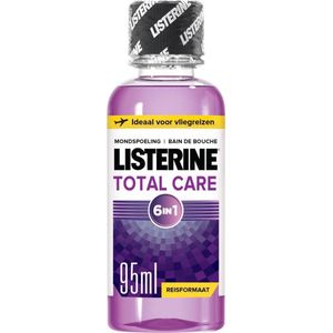 Listerine® Total Care mondwater met zesvoudige werking voor een grondige, gezonde mondverzorging en frisse adem, 95 ml