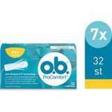o.b. ProComfort Normal - Tampons - 7x32 stuks - Met Dynamic Fit™-technologie en SilkTouch® oppervlak