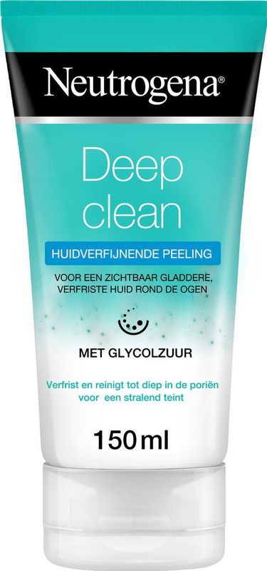 Neutrogena Deep Clean - huidverfijnende peeling - mee eters verwijderen - reinigingspeeling - 1 x 150 ml