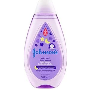 JOHNSON'S Baby, Reinigingsbad voor kinderen, zachte nachten, zonder ftalaten en sulfaaten, geen tranen meer, met rustgevende essences naturalCalm, 500 ml