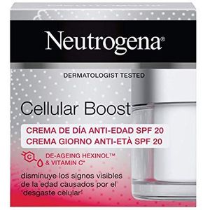 Neutrogena Cellular Boost Anti-rimpel gezichtscrème, anti-zomer dagcrème, met vitamine C, SPF 20, 50 ml