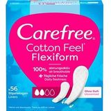 Carefree - Cotton Feel Flexiform Inlegkruisjes - 56 Stuks - Parfumvrij