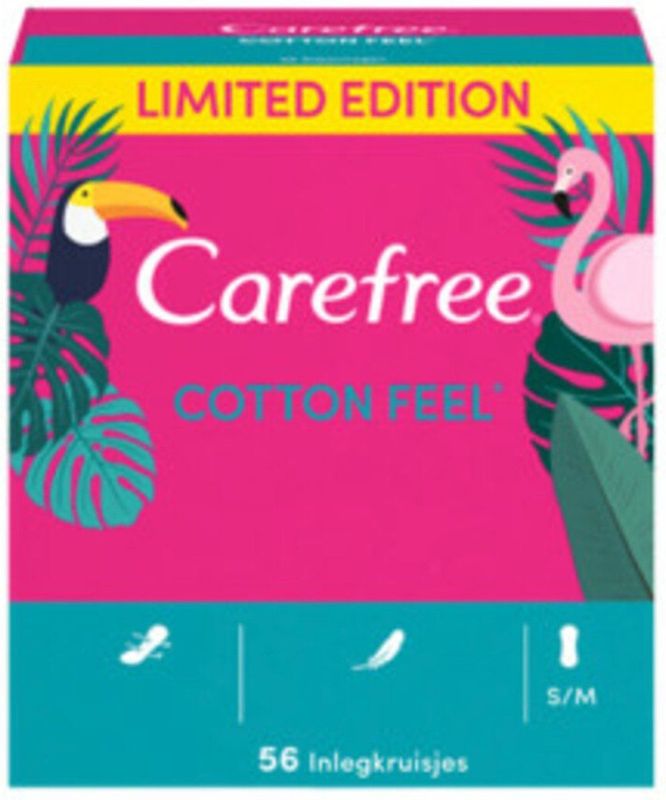 Carefree - Cotton Inlegkruisjes - 56 st - Zacht Materiaal