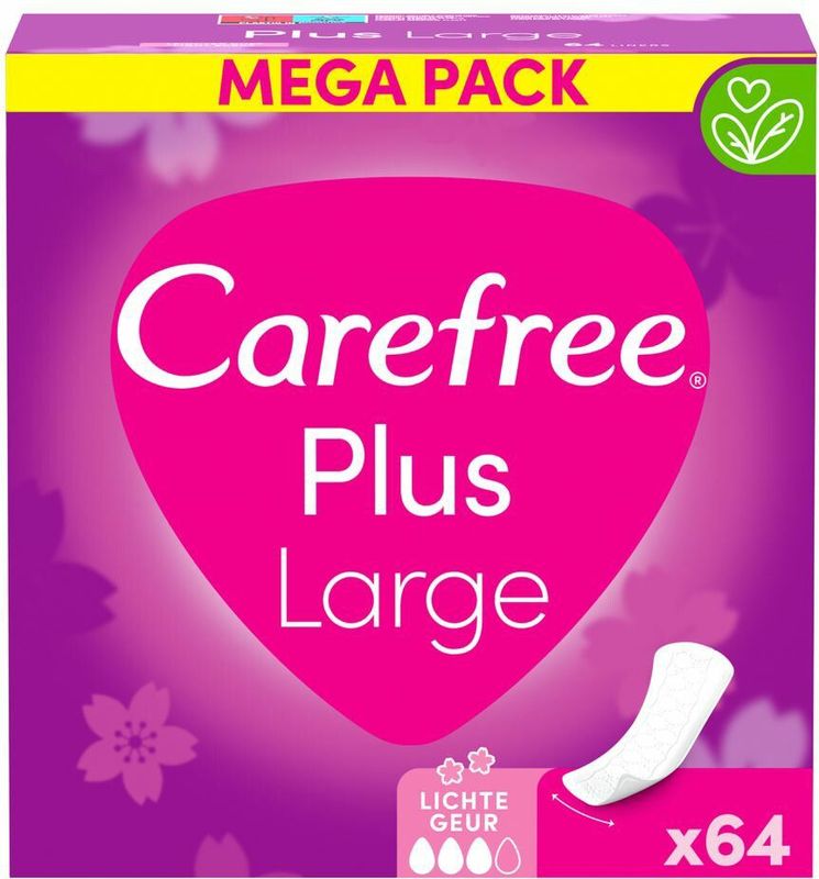 Carefree Plus Large 64 stuks