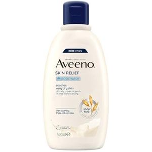 Aveeno - Skin Relief - Vochtinbrengende Douchegel - 500 ml - Zonder Parfum - Voor Zeer Droge Huid