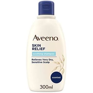 Aveeno Skin Relief Soothing Shampoo (1 x 300 ml), veganistische shampoo voor het verlichten van irritatie, hydraterende shampoo met rustgevende haver, voor droge en gevoelige hoofdhuid