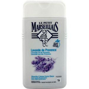 Le Petit Marseillais extra zachte douchecrème lavendel uit de Provence, pH-neutraal voor de huid en dermatologisch getest, 250 ml