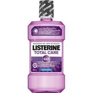 Listerine - Mondwater - Mondspoeling - Total Care 6 in 1 - Complete 6-Voudige Werking - Clean Mint Smaak - 2 x 500 ml
