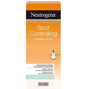Neutrogena Vlekkenbestrijdende gezichtscrème, olievrij met salicylzuur voor acnegevoelige huid, 50 ml, 50 ml, 1