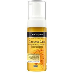 Neutrogena Curcuma Clear Gezichtsreiniging, kalmerend reinigingsschuim, make-up remover, 150 ml
