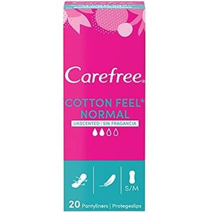 Carefree - Protège-slips Cotton Feel Normal - Zacht - Ademend - 100% Katoen