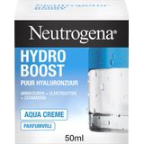 Neutrogena Hydro Boost Aqua Crème, gezichtscrème, verzorging, dagcrème voor droge huid, parfumvrij, 50 ml