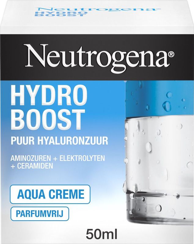 Neutrogena Hydro Boost Aqua Crème - gezichtscrème - verzorging - dagcrème - voor droge huid - parfumvrij - 1 x 50 ml
