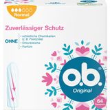 o.b. - Originele Normale Tampons - 64 Stuks - Plantaardig - Vrij Van Schadelijke Chemicaliën