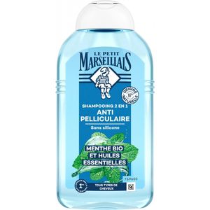 Le Petit Marseillais 2in1 Anti-Dandruff Shampoo Biologische Munt en Etherische Oliën 250 ml