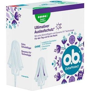 o.b. ExtraProtect Super + Comfort - Tampons - 36 Stuks - Dynamic Fit-technologie