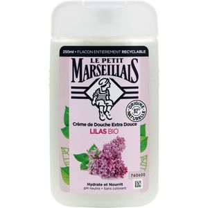 Le Petit Marseillais Douche- en badcrème, extra zacht, lila, 250 ml (verpakking kan variëren)
