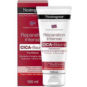 Neutrogena Cica lichaams- en gezichtscrème met plantaardige glycerine, intensieve reparatie voor ruwe huid, 100 ml