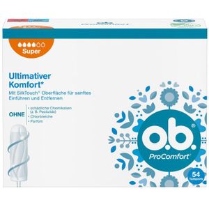 o.b. ProComfort Plus - Tampons - 54 Stuks - Plantaardige Tamponkern