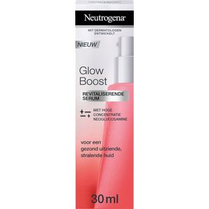 Neutrogena Glow Boost Revitalizing Serum, revitaliserend serum met Neoglucosamine tegen eerste tekenen van huidveroudering, roodheid en pigmentvlekken, 1 x 30 ml