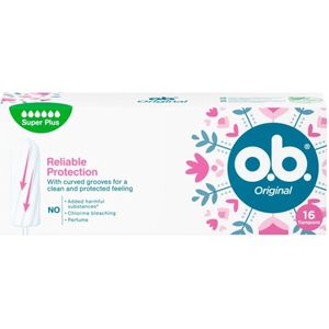 O.B. - Original Tampons - Super Plus - 100% Plantaardig - Chloorvrij