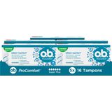 o.b. ProComfort Super Plus - tampons - tampon zeer zware menstruatiedagen - 5x16 stuks