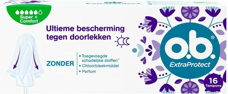 o.b.® ExtraProtect Super Plus - Tampons - 16 Stuks
