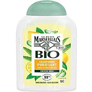 Le Petit Marseillais BIO reinigende shampoo, aloë vera & citroen, vet haar,250 ml (pak van 1)