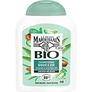 Le Petit Marseillais Biologische shampoo voor zacht haar, aloë vera en amandel, 1 stuk x 250 ml