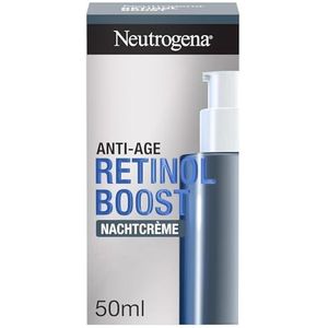 Neutrogena Retinol Boost Night Cream (50ml), snel intrekkende anti-veroudering gezichtsverzorgingscrème met Retinol, mirtebladextract & hyaluronzuur, gezichtscrème voor een gezond uitziende huid