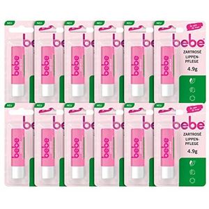 bebe Delicaat rosé lippenverzorgingsstift met amandelolie en sheaboter voor bescherming en verzorging bij droge lippen