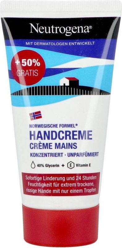 Neutrogena Handcrème Noorse Formule Zonder Parfum 50ml + 25ml gratis