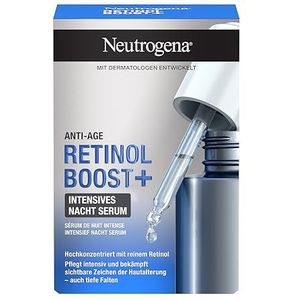 Neutrogena Anti-Ageing Retinol Boost + intensieve nachtserum met zuivere Retinol, parfumvrij, 30 ml