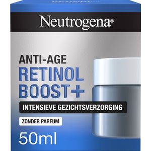 Neutrogena® Anti-Ageing Retinol Boost+, intensieve gezichtsverzorging met zuivere Retinol, parfumvrij, 50 ml