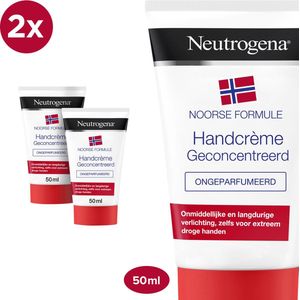 Neutrogena - Noorse Formule - Handcrème - Ongeparfumeerd - 2 x 50 ml