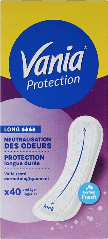 Vania - Kotydia Protect Long Fresh - Inlegkruisjes - Kleurstofvrij - 40 Stuks
