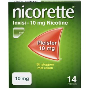 Nicorette Invisi Pleisters - 10mg nicotinepleister - nicotinevervanger - stoppen met roken - 1 x 14 stuks