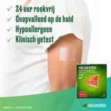 Nicorette Invisi Pleisters, nicotinevervanger, 25mg, Stoppen met roken - 1 x 14 stuks
