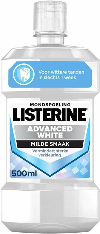 Listerine Mondwater Advanced White Mild 500 ml