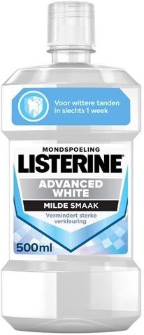 Listerine Mondwater Advanced White Mild 500 ml