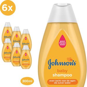 Johnson’s Babyshampoo, hypoallergeen, dermatologisch getest & zonder parabenen, 6 x 300 ml