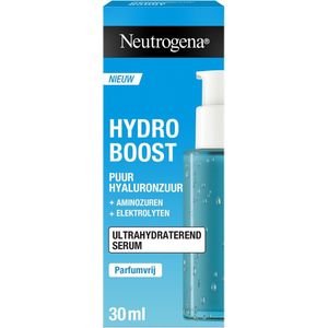 Neutrogena Hydro Boost Ultrahydraterend Serum met Hyaluronzuur, dermatologisch getest en geschikt voor alle huidtypes, 30ml
